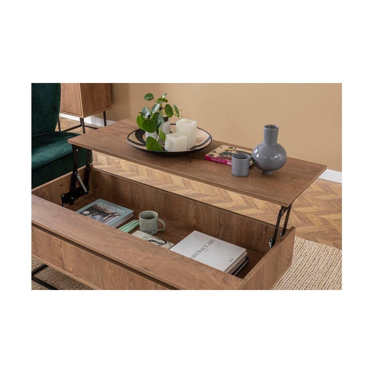 New Laxus Smart Coffee Table, Dark Wood – image 9