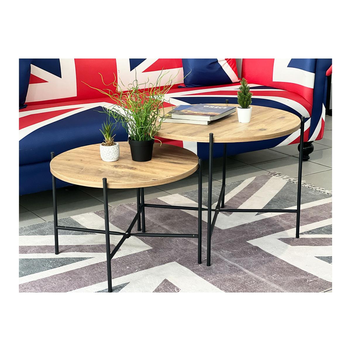 Aberdare Duo Coffee Table, Light Wood – image 3