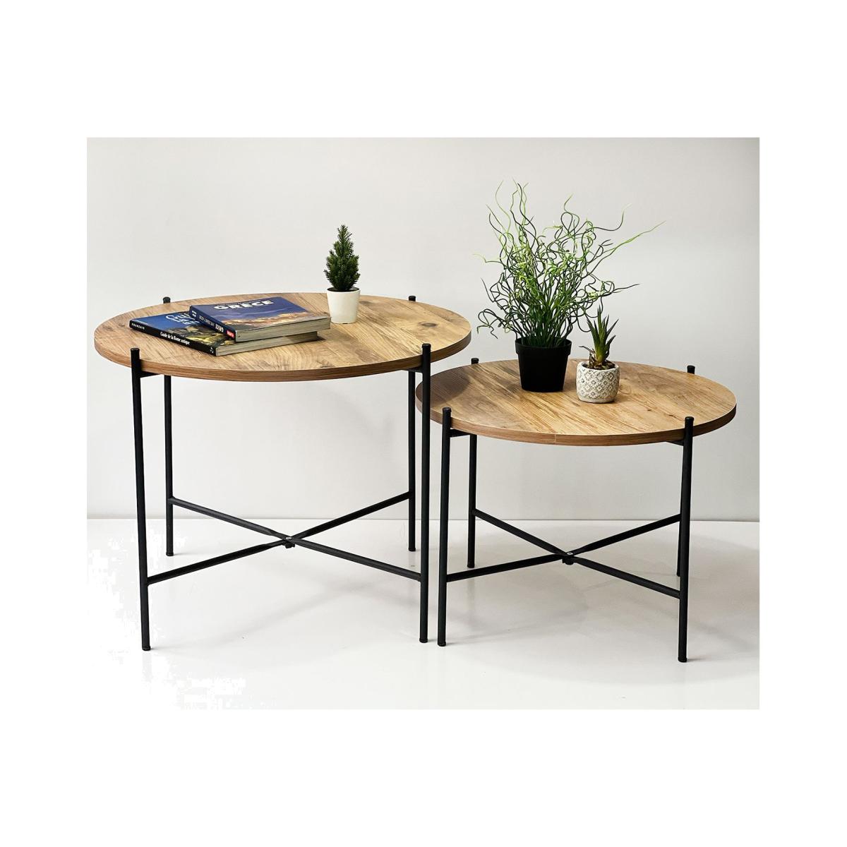 Aberdare Duo Coffee Table, Light Wood – image 1