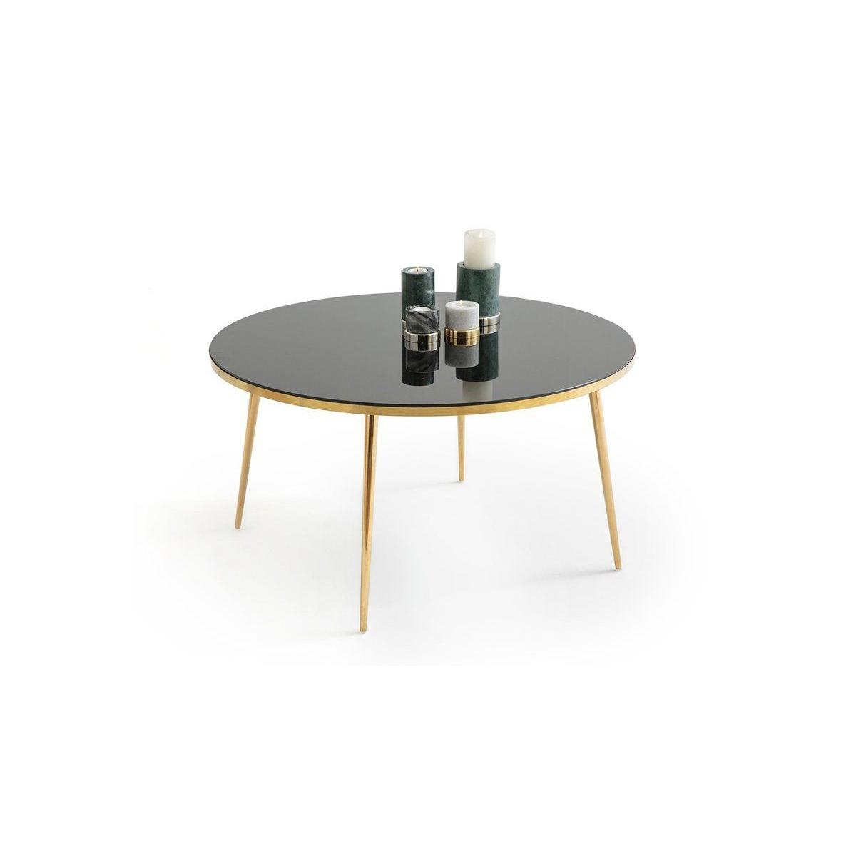 Glon Coffee Table, Dark Grey & Gold – image 2