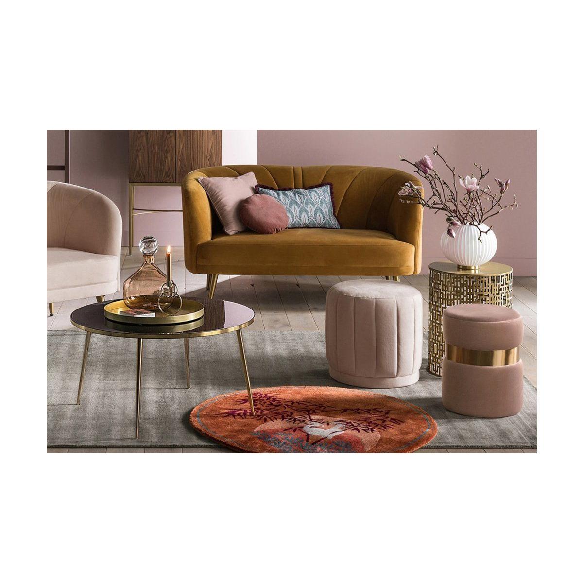 Glon Coffee Table, Dark Grey & Gold – image 4