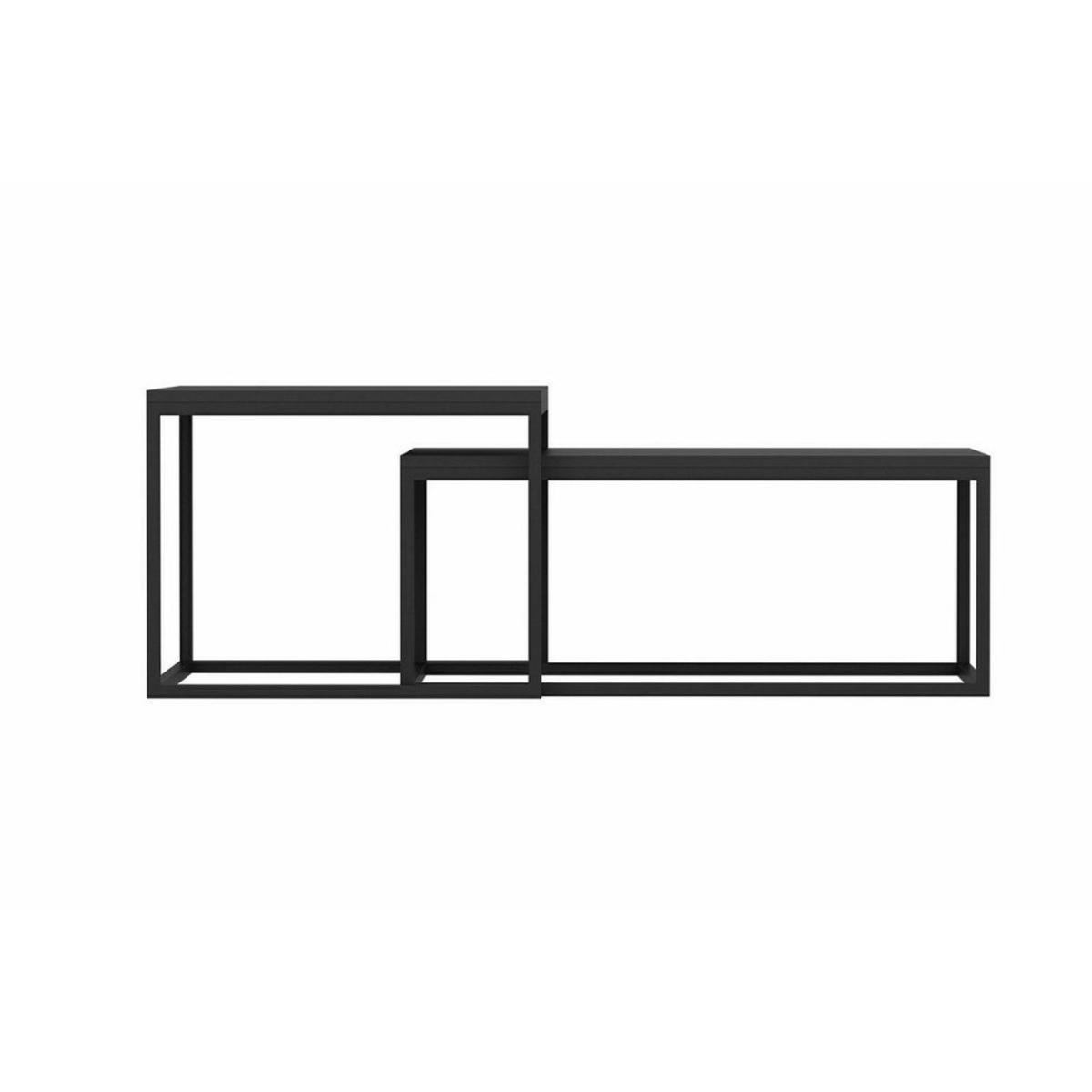Leka Modern Coffee Table, Black – image 4