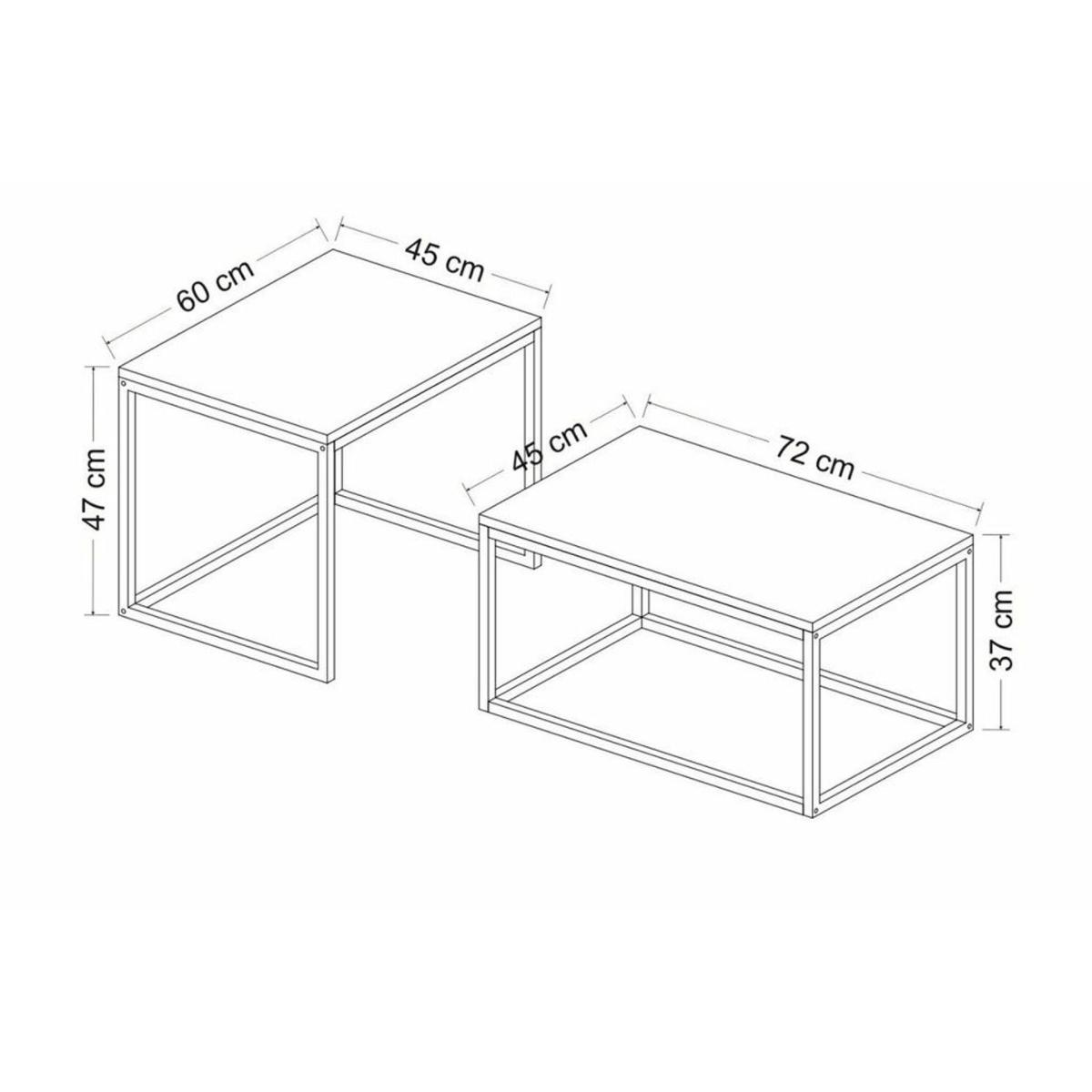 Leka Modern Coffee Table, Black – image 8