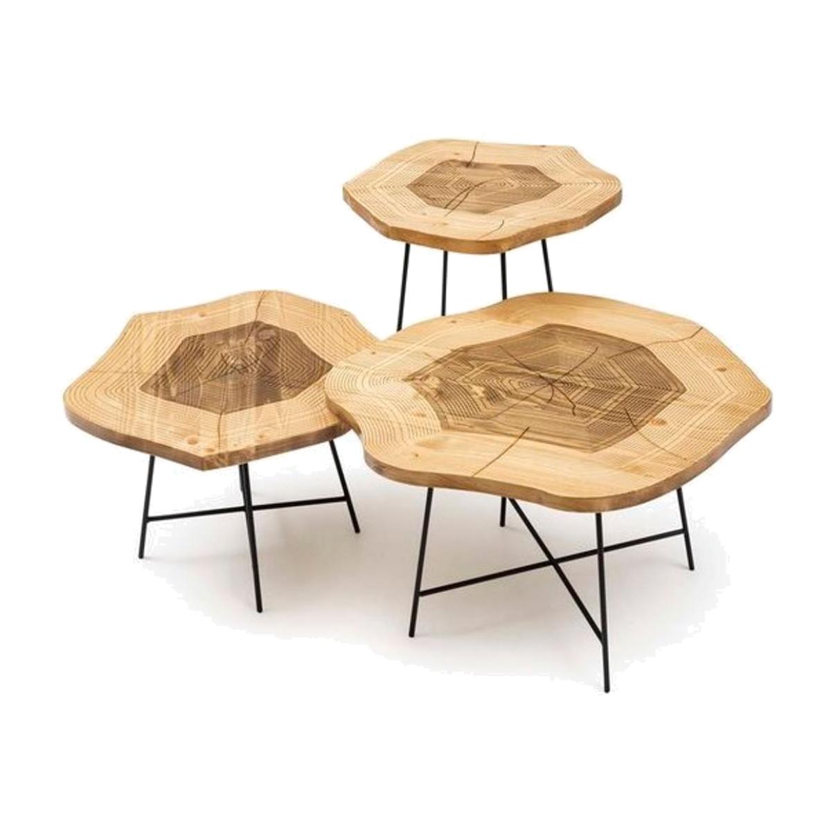 Dream Trio Coffee Table Set, Natural – image 1