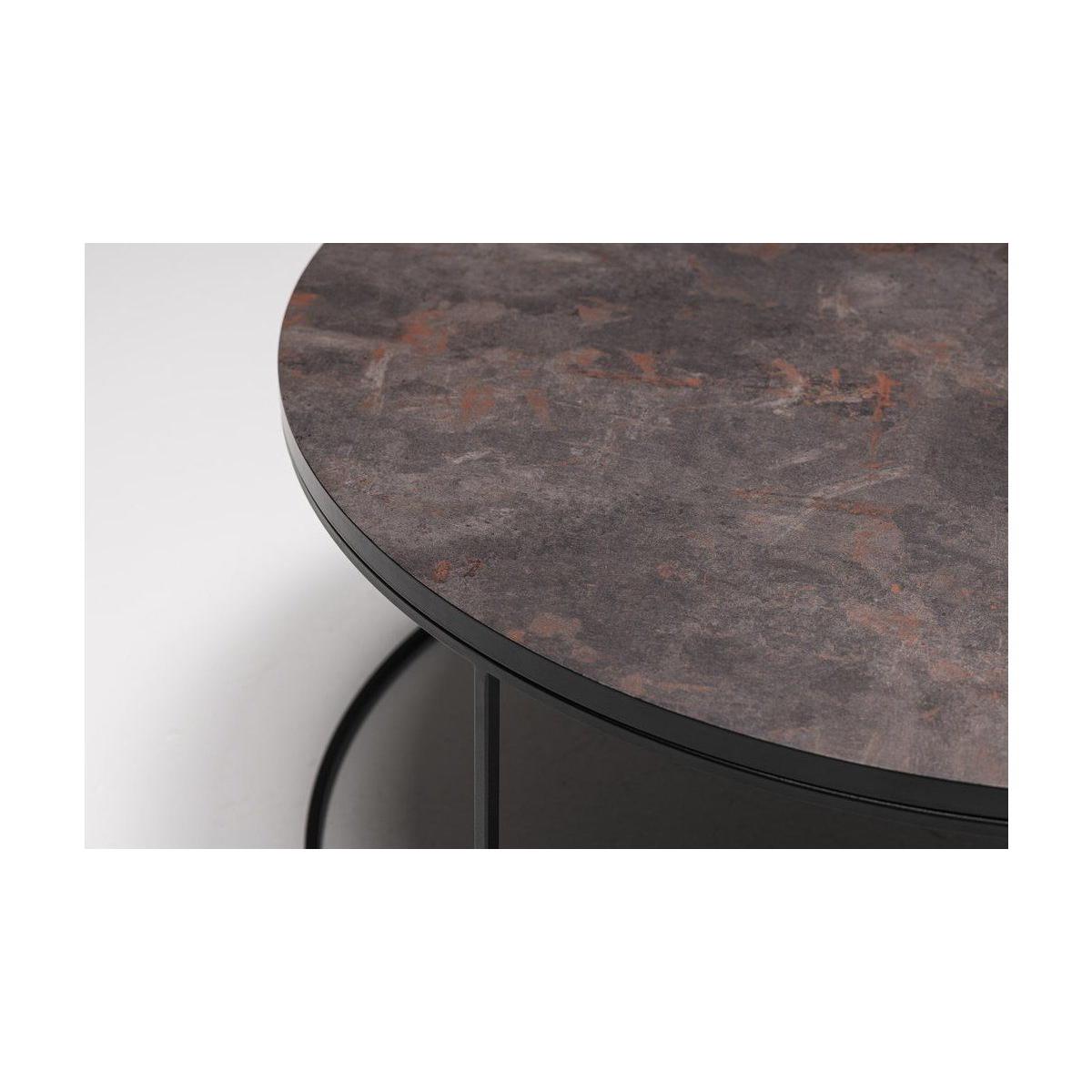 Designer Coffee Table, Dark Grey & Black – image 3