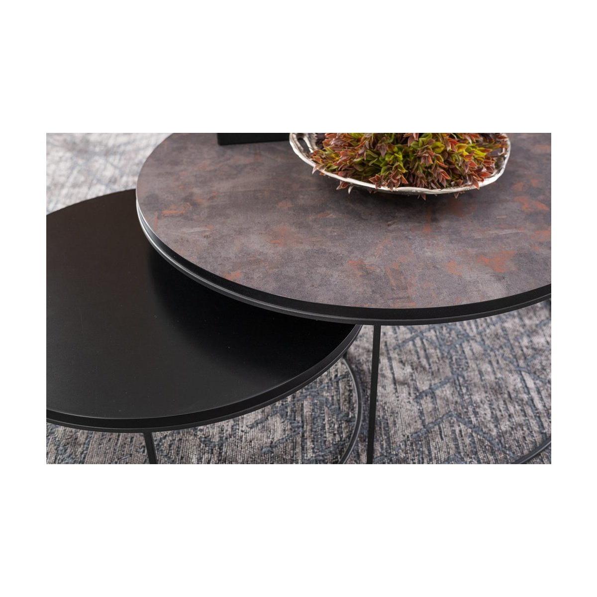 Designer Coffee Table, Dark Grey & Black – image 5