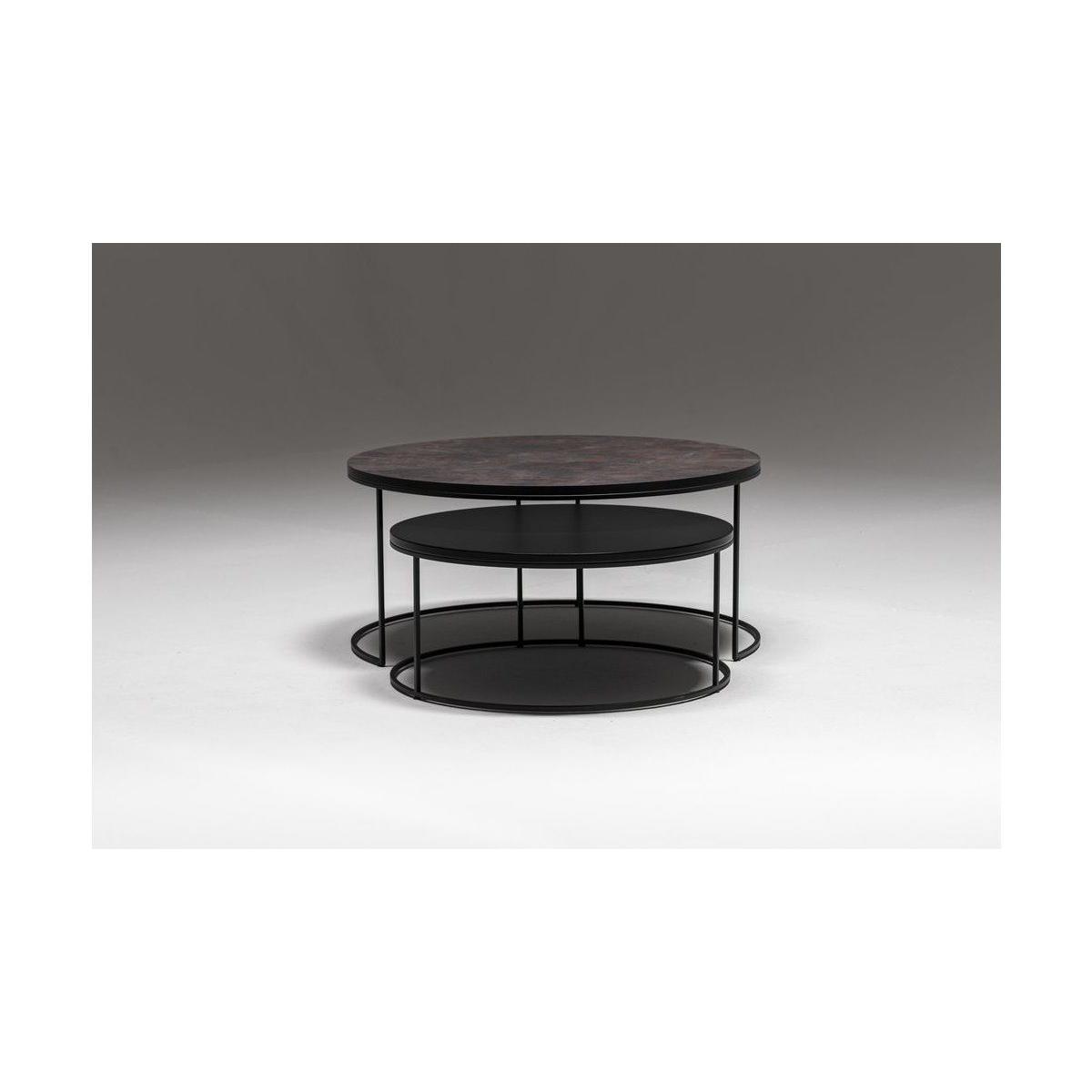 Designer Coffee Table, Dark Grey & Black – image 8