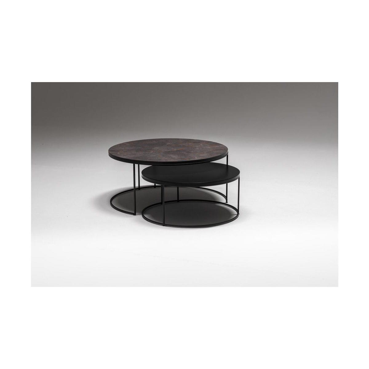 Designer Coffee Table, Dark Grey & Black – image 9