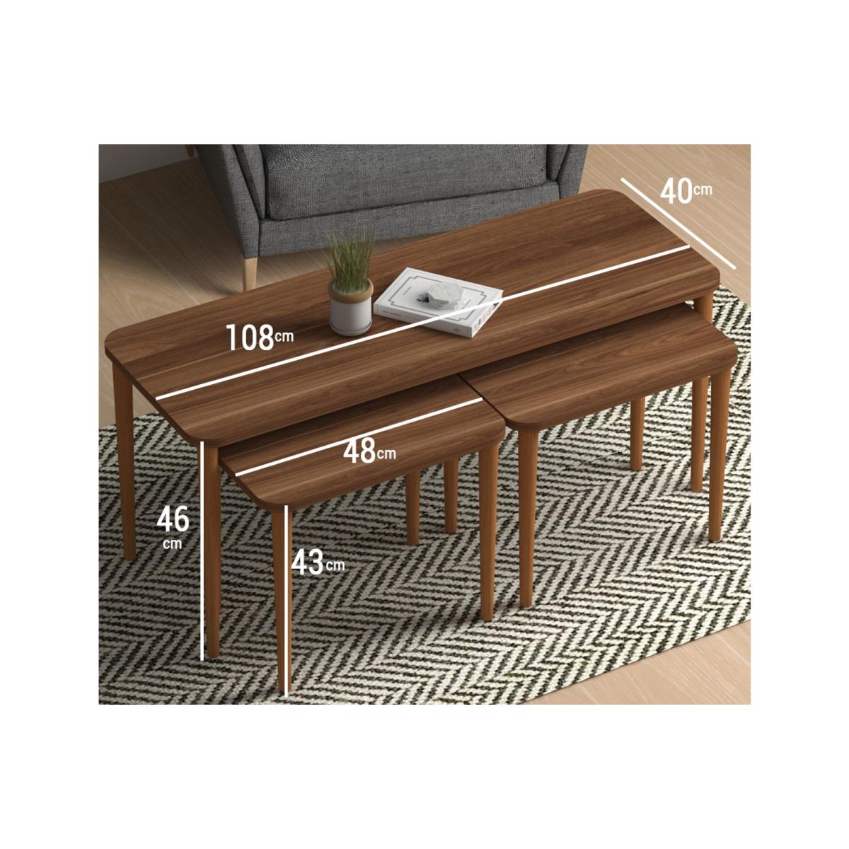 Omega Coffee Table, Walnut – image 5