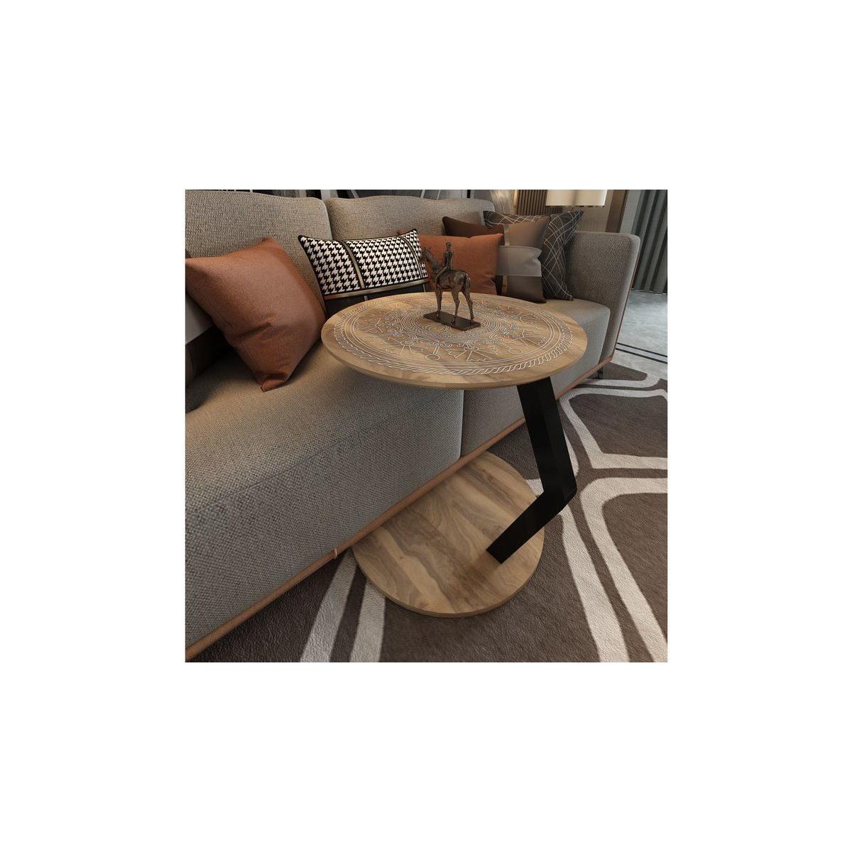 Lord C Coffee Table, Light Wood & Black – image 2