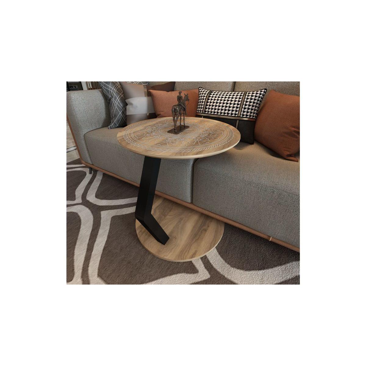 Lord C Coffee Table, Light Wood & Black – image 3