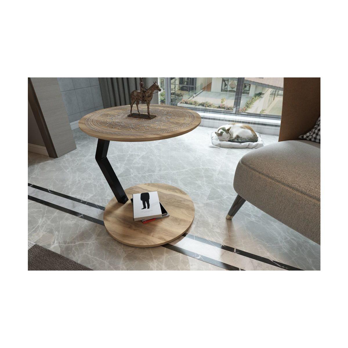 Lord C Coffee Table, Light Wood & Black – image 4