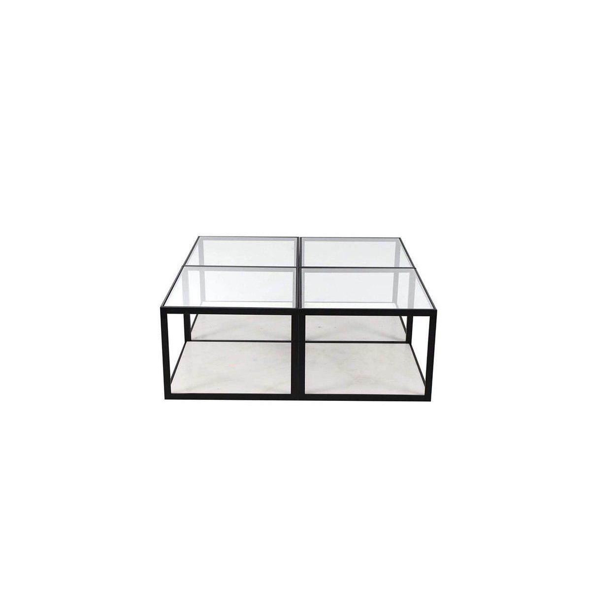 Meteo 4 Piece Modular Coffee Table, Black – image 2