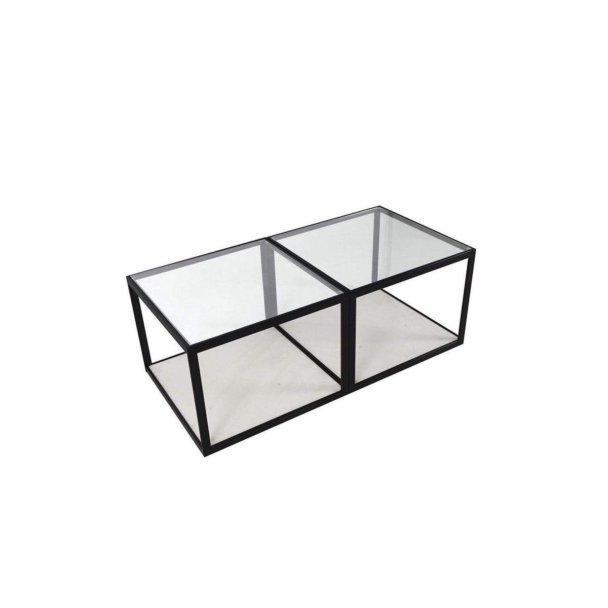 Meteo 4 Piece Modular Coffee Table, Black – image 3