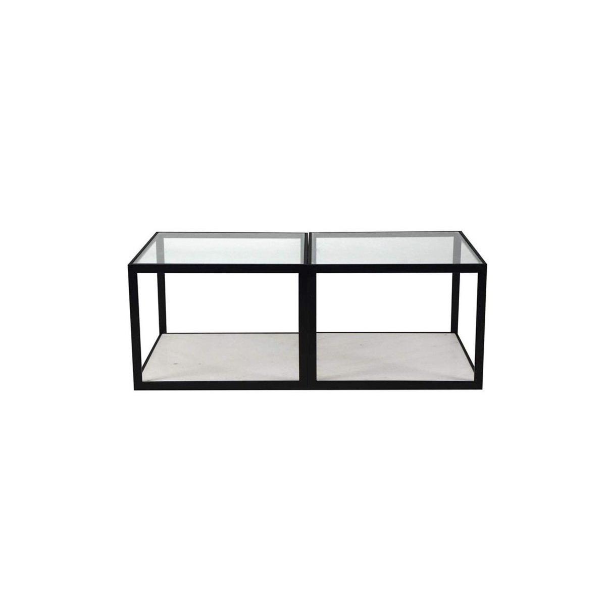 Meteo 4 Piece Modular Coffee Table, Black – image 4