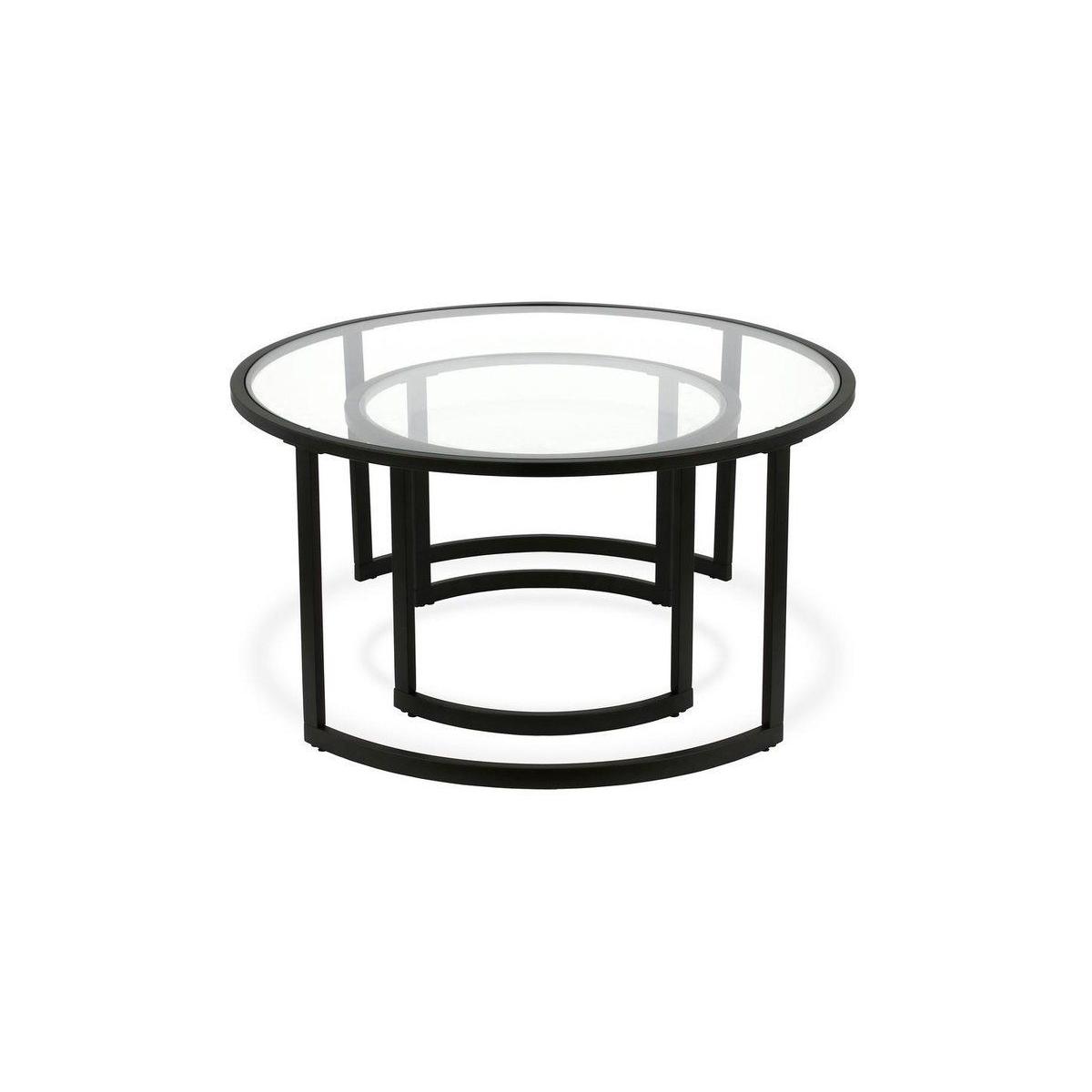 Lash 2 Piece Coffee Table, Black – image 3
