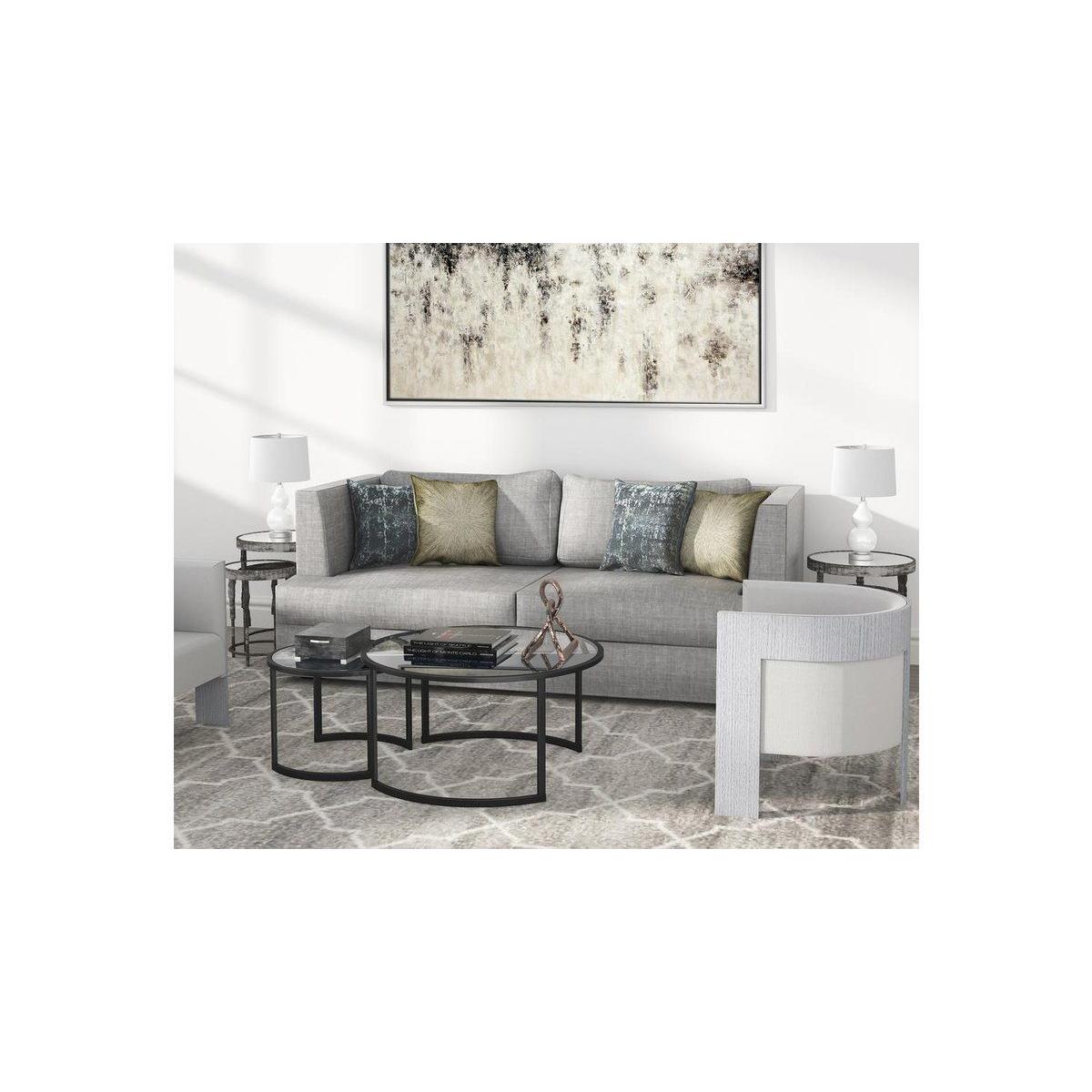 Lash 2 Piece Coffee Table, Black – image 5