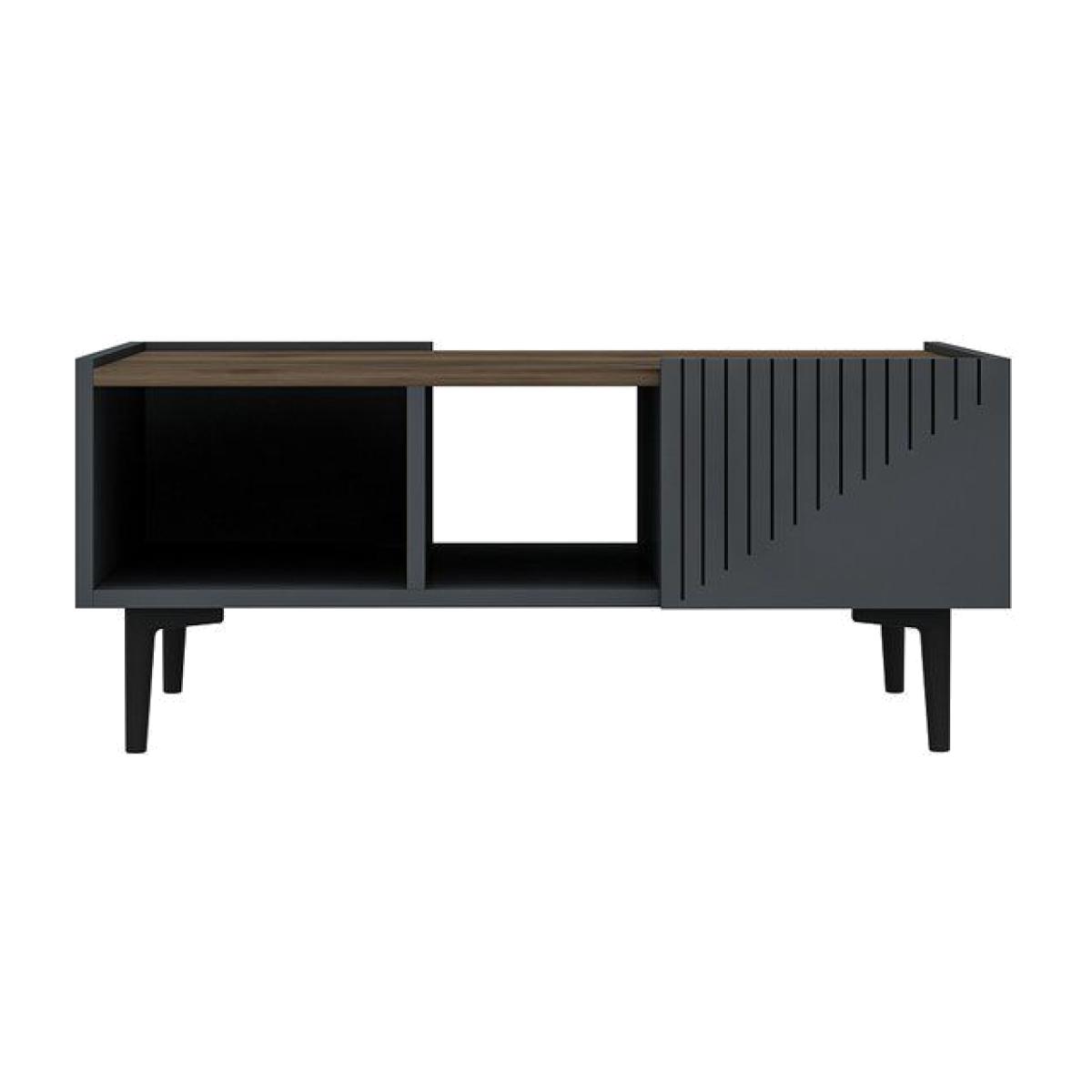 Grand Coffee Table, Dark Grey & Dark Wood – image 1