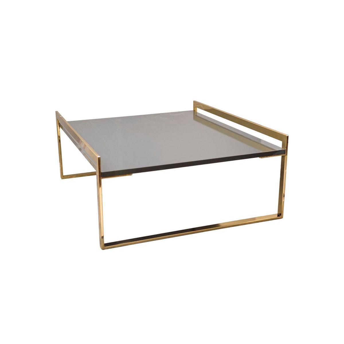 Semien Coffee Table, Grey & Gold – image 2