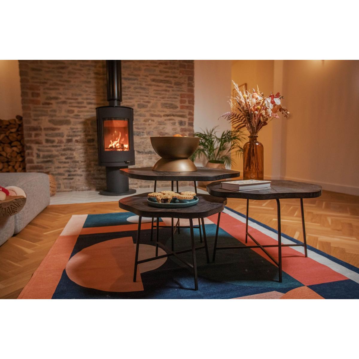 Dream Trio Coffee Table Set, Black – image 3