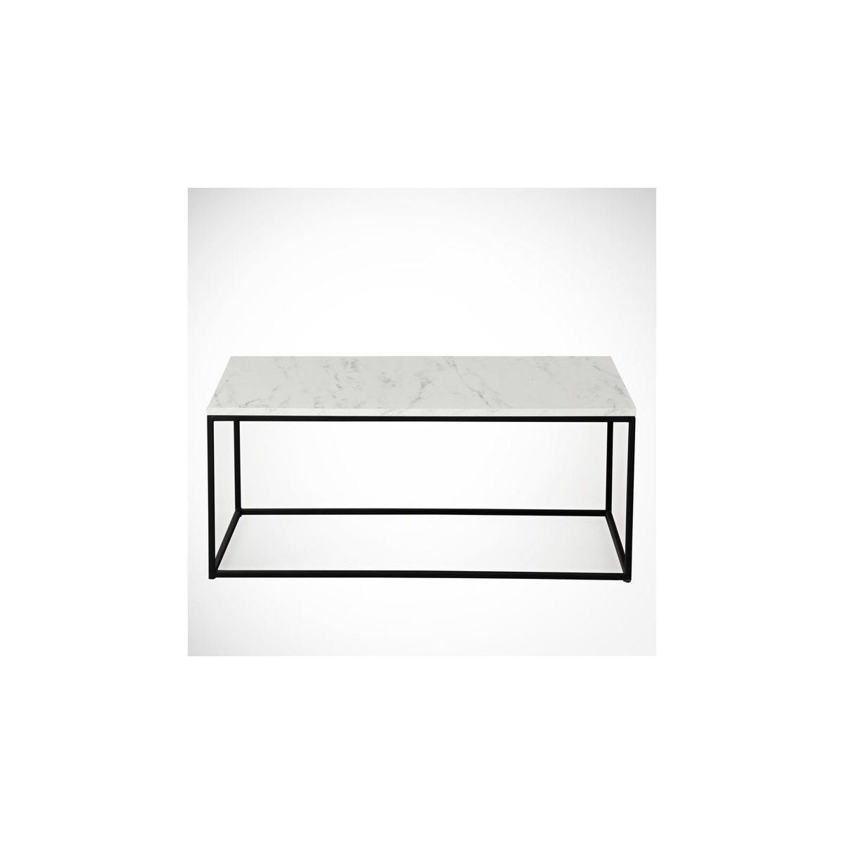 Cosco Marble Coffee Table, White & Black – image 4