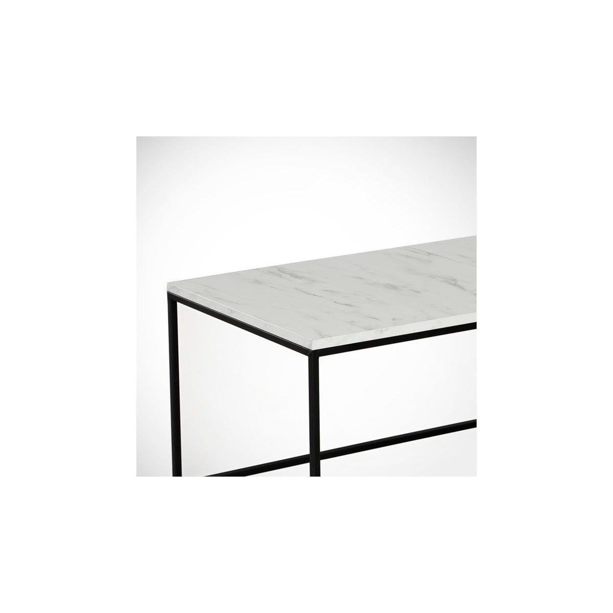 Cosco Marble Coffee Table, White & Black – image 5