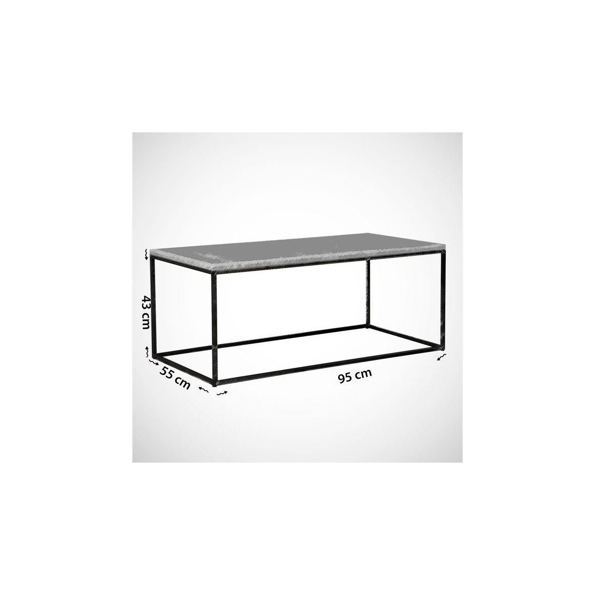 Cosco Marble Coffee Table, White & Black – image 6