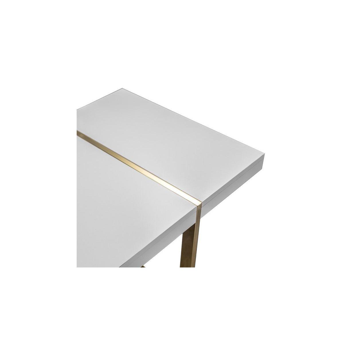 King Coffee Table, White & Gold – image 3