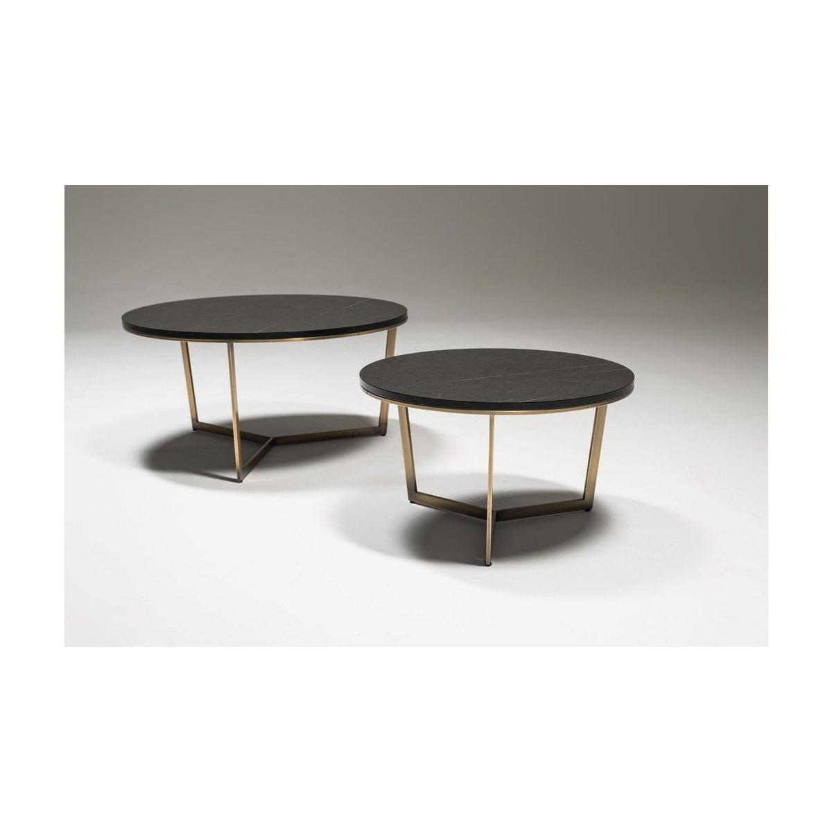 Bent Coffee Table, Black & Gold – image 6