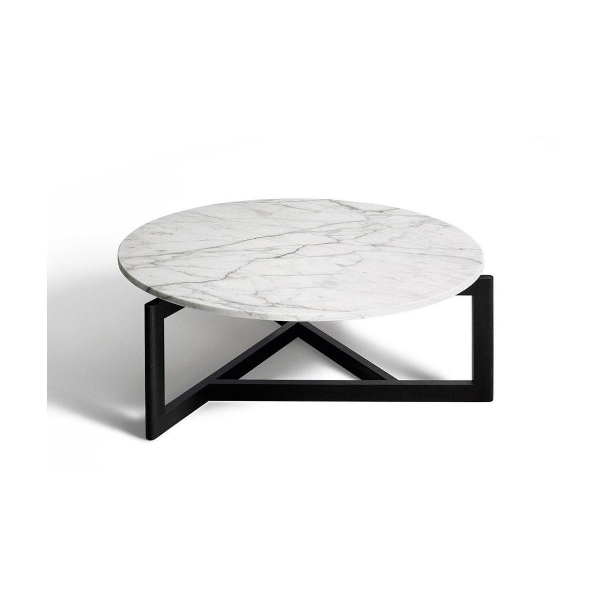 Vley Marble Coffee Table, White & Black – image 2