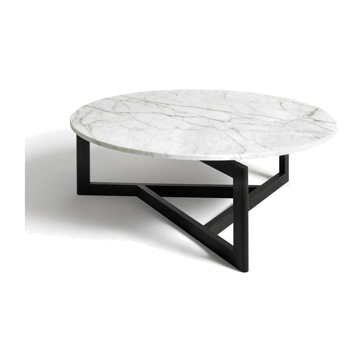 Vley Marble Coffee Table, White & Black – image 1