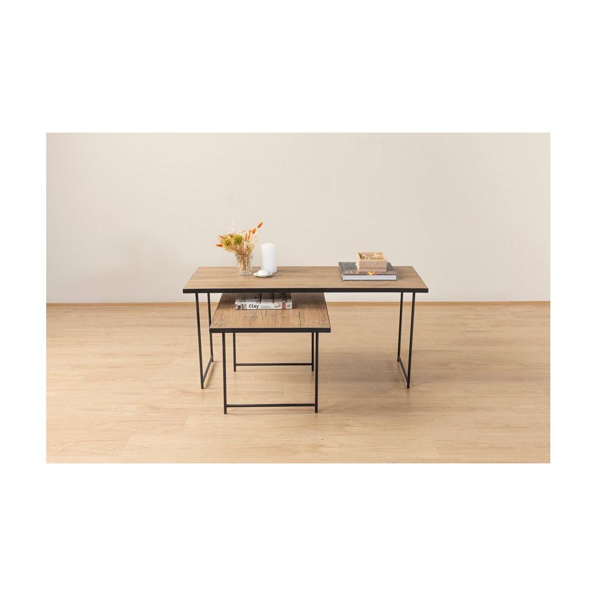 Loca Coffee Table Set, Walnut – image 10