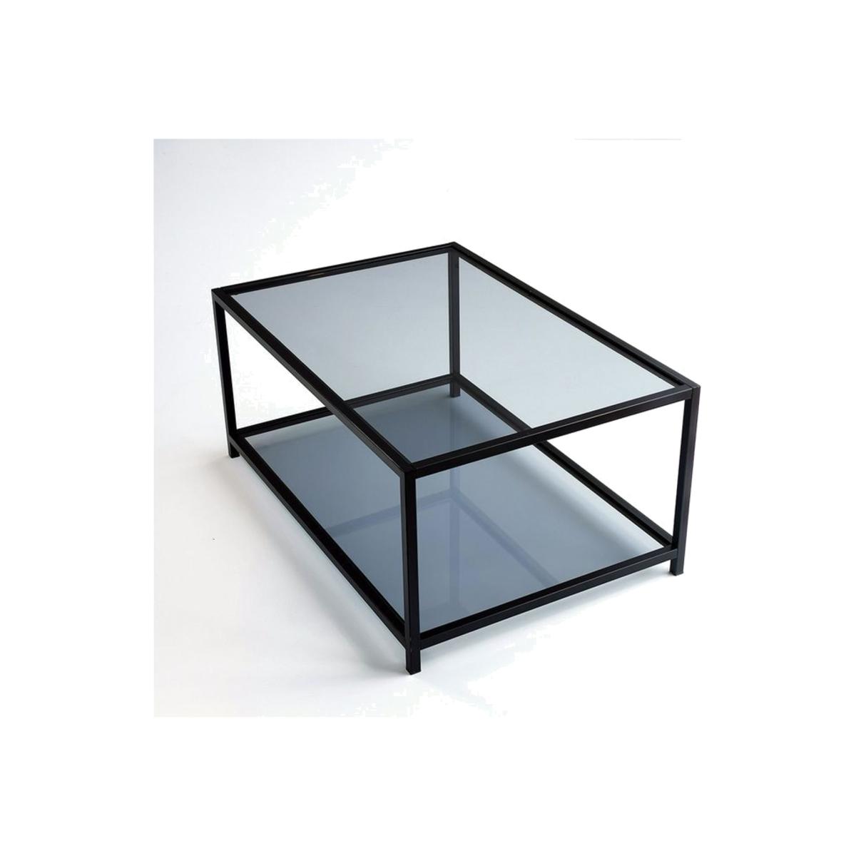 Neostyle Tempered Glass Coffee Table, Black – image 1