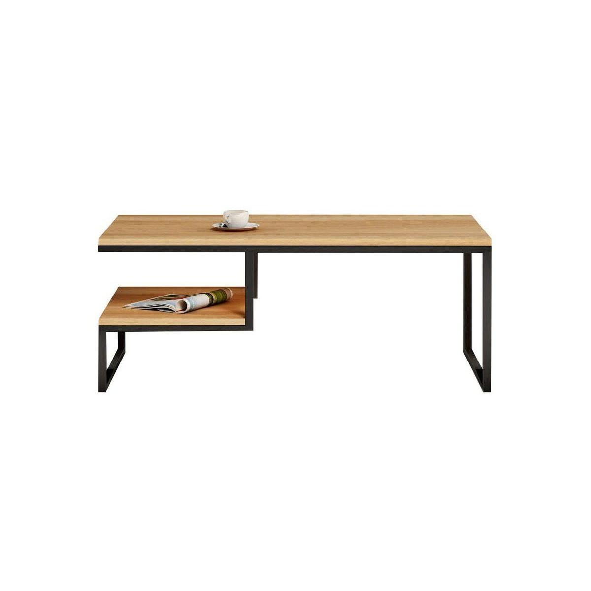 Goips Coffee Table, Black & Light Wood – image 2