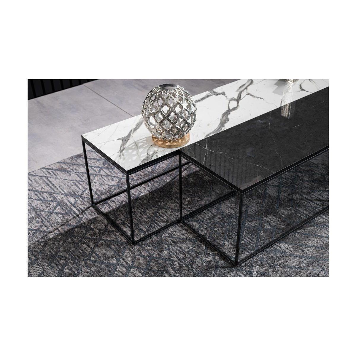 Walton Coffee Table, Black & White – image 3