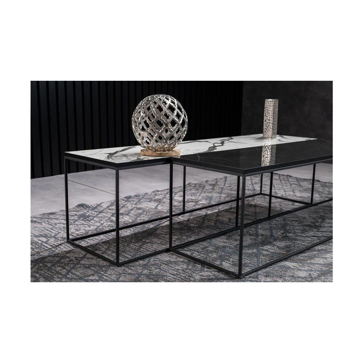 Walton Coffee Table, Black & White – image 8