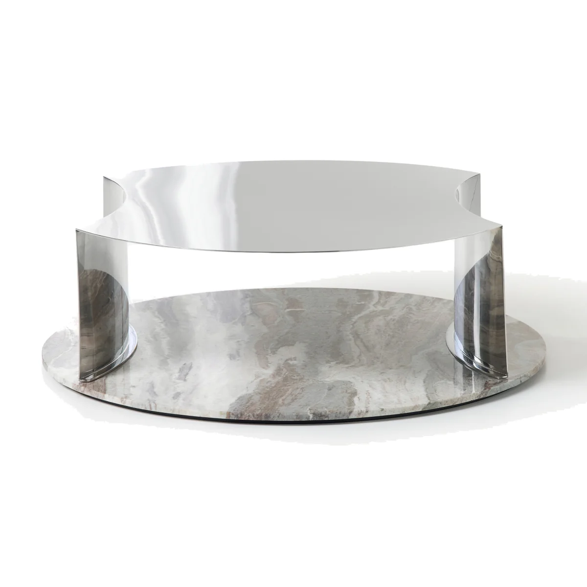 Round XL Coffee Table Kerrington with Marble Base – image 1