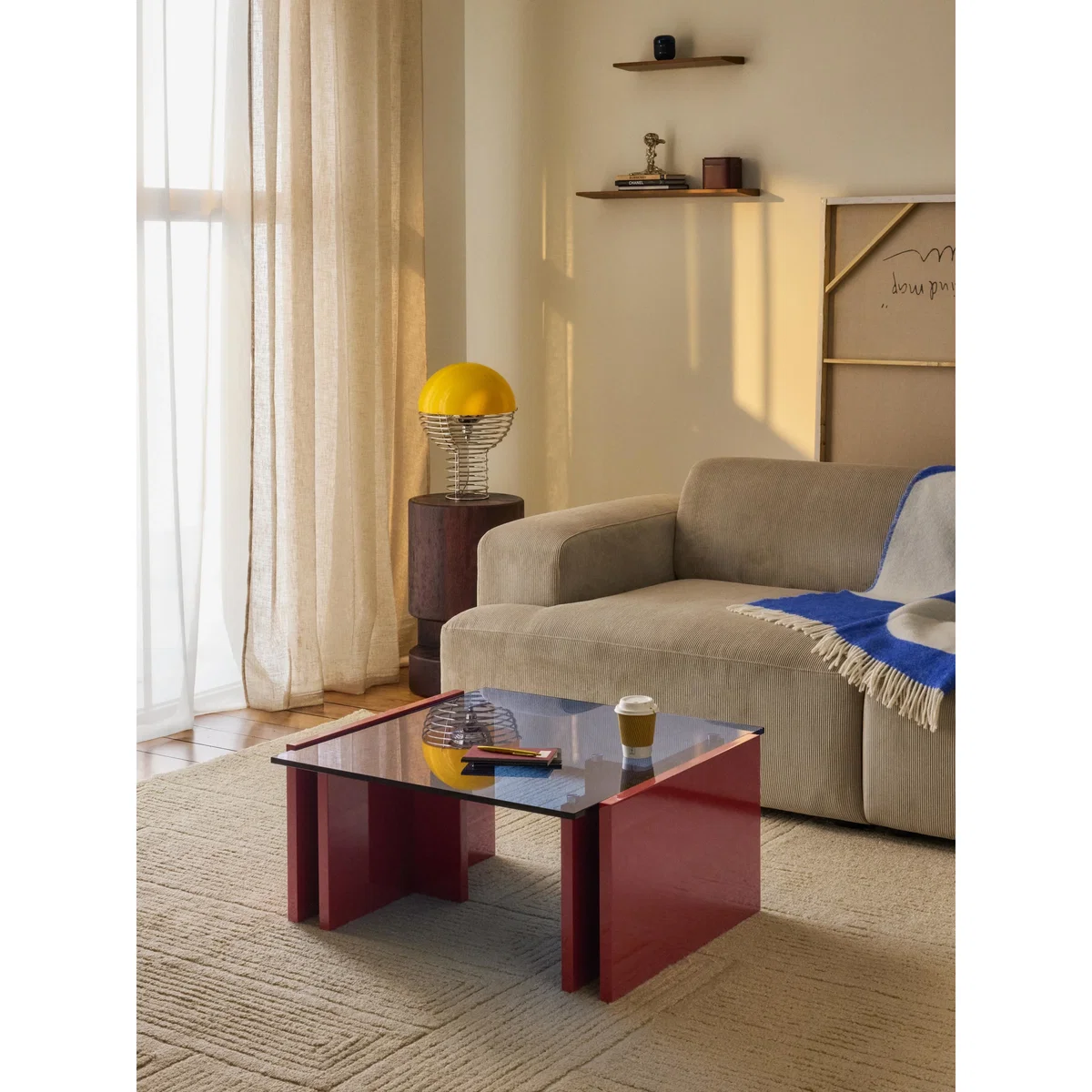 Coffee Table Elam with Glass Top – image 5