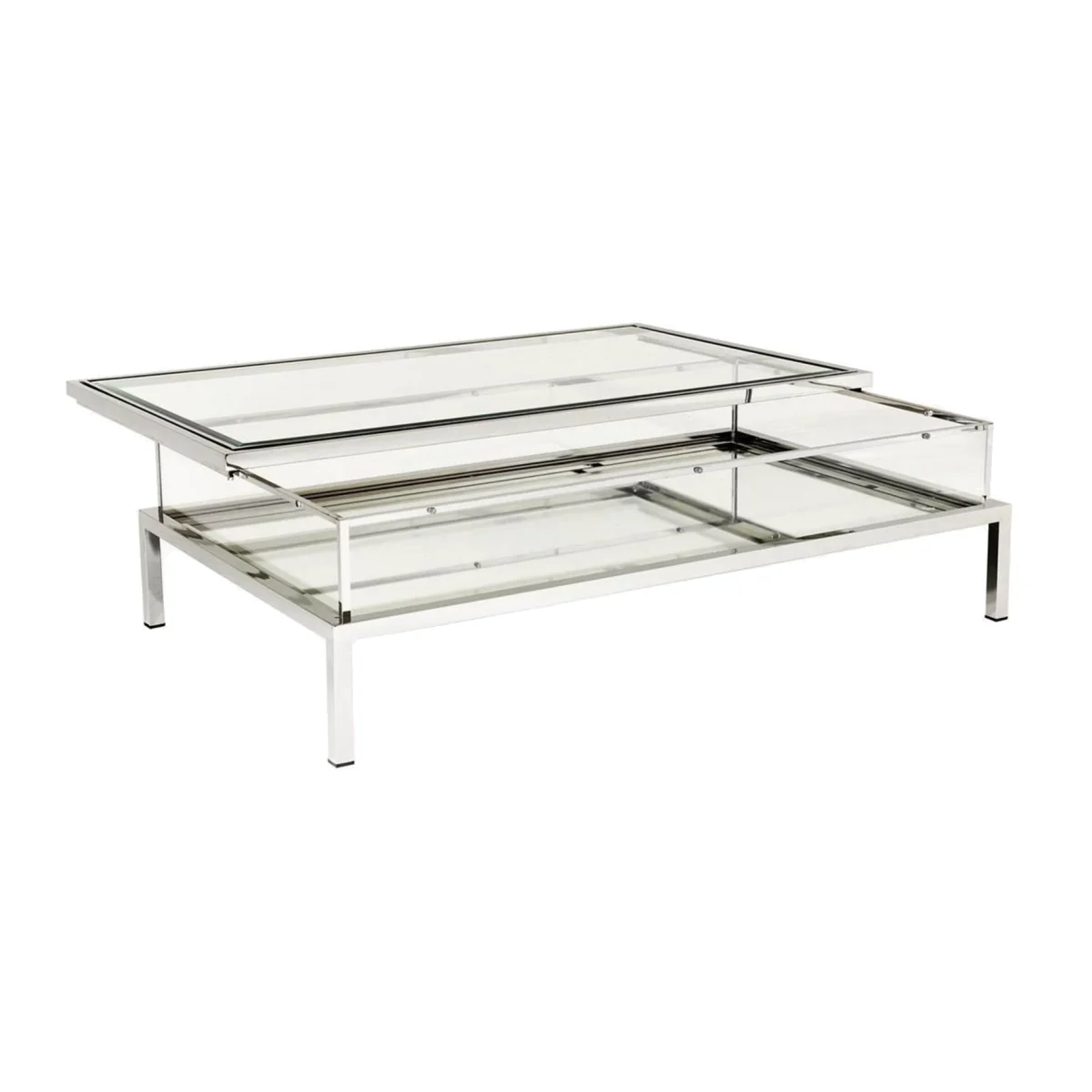 Coffee Table Harvey with Mirrored Shelf – image 1