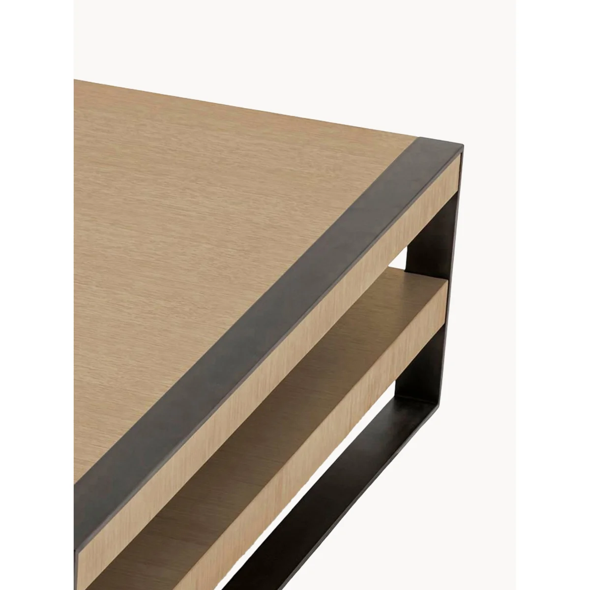 Wooden Coffee Table Guinness with Shelf – image 4