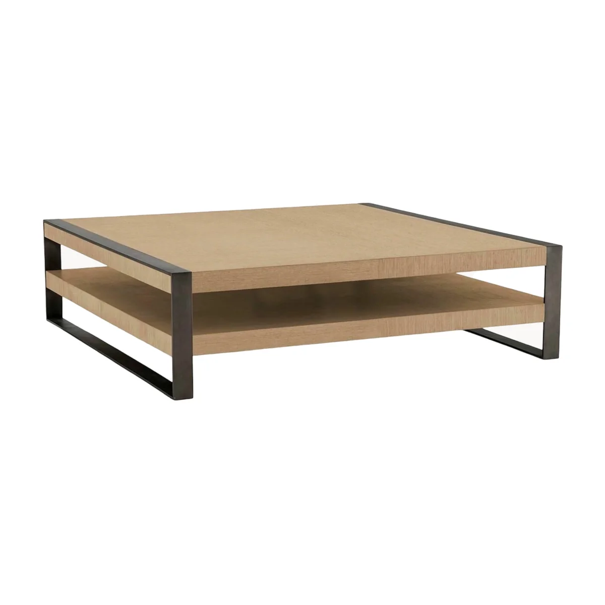 Wooden Coffee Table Guinness with Shelf – image 1