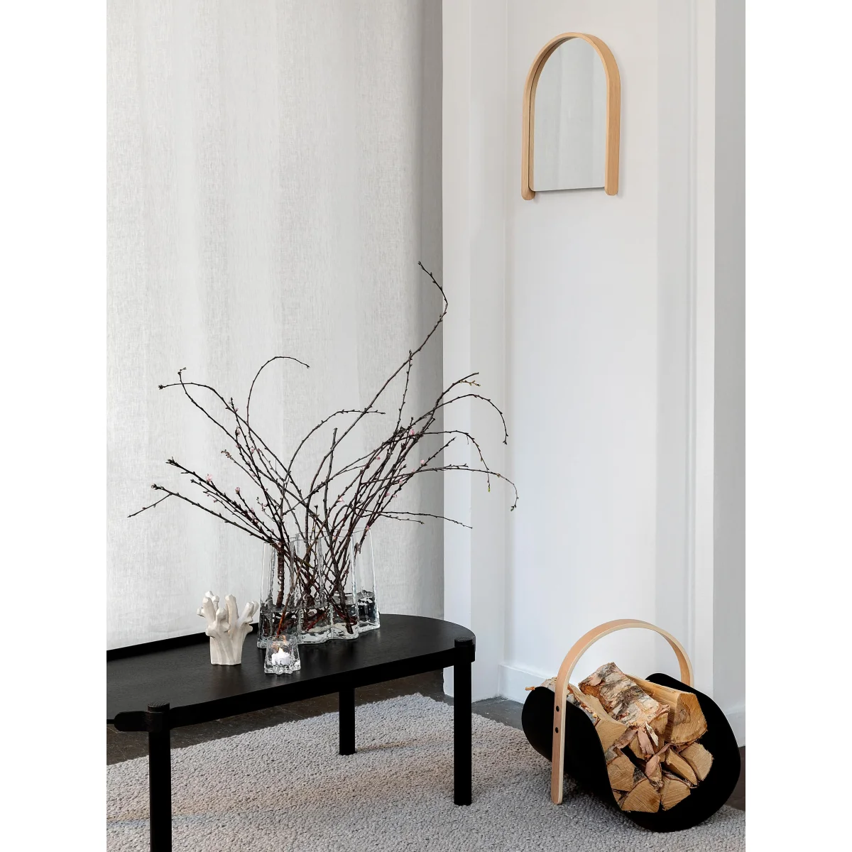 Oval Oak Wood Coffee Table Woody – image 5