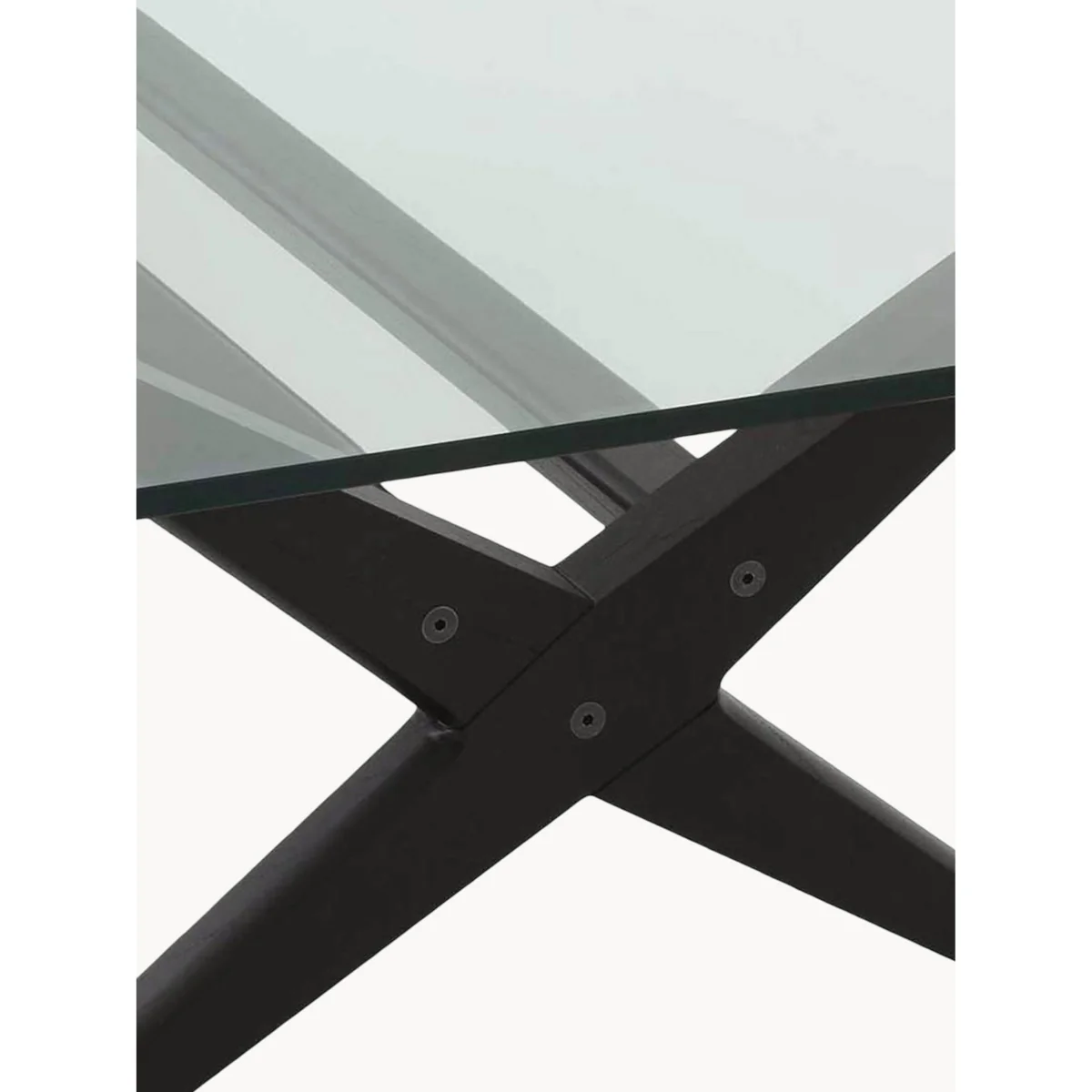 Mindi Wood Coffee Table Maynor with Glass Top – image 3
