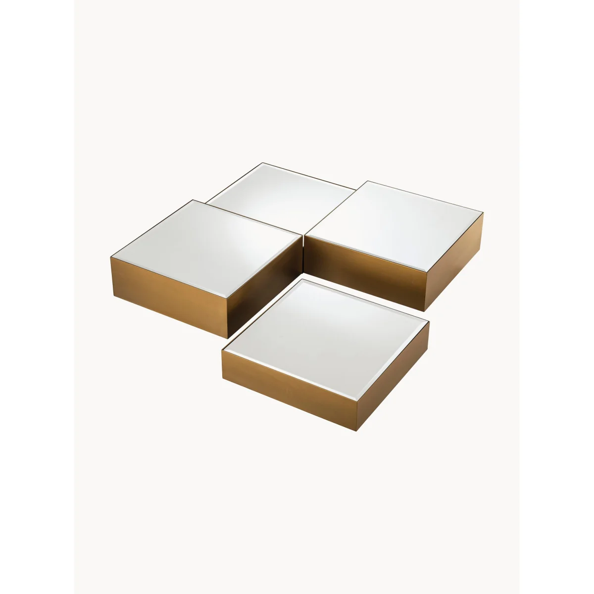 Mirrored Coffee Tables Esposito, Set of 4 – image 3