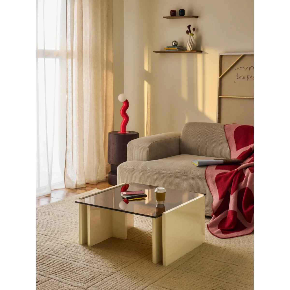 Coffee Table Elam with Glass Top – image 5