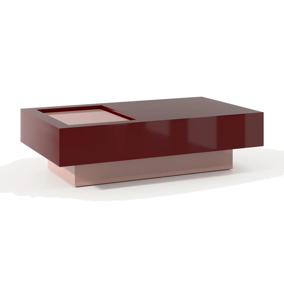 Rectangular Coffee Table Alessa with Storage Space – image 1
