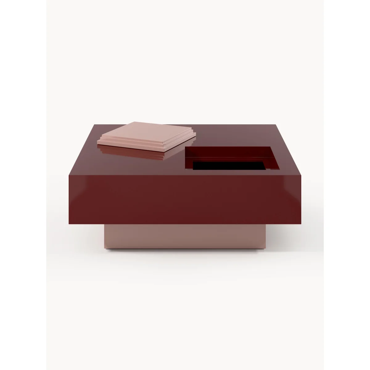 Square Coffee Table Alessa with Storage Space – image 4