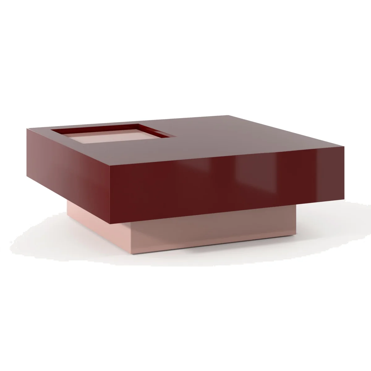 Square Coffee Table Alessa with Storage Space – image 1