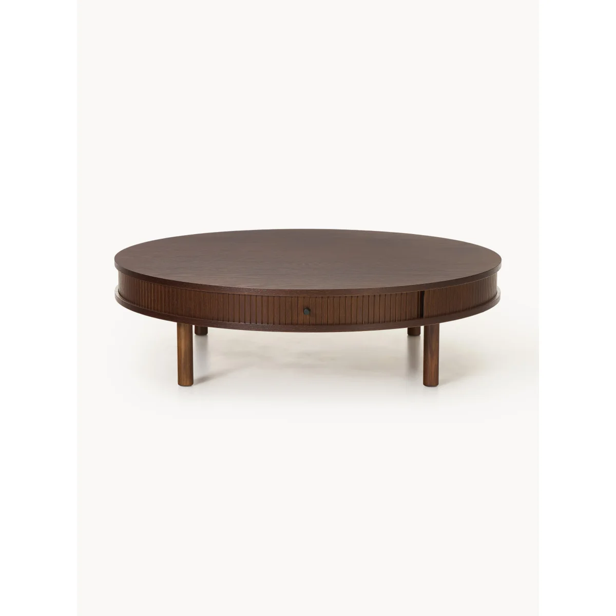 Coffee Table Calary with Fluted Front, Ø 110 cm – image 2