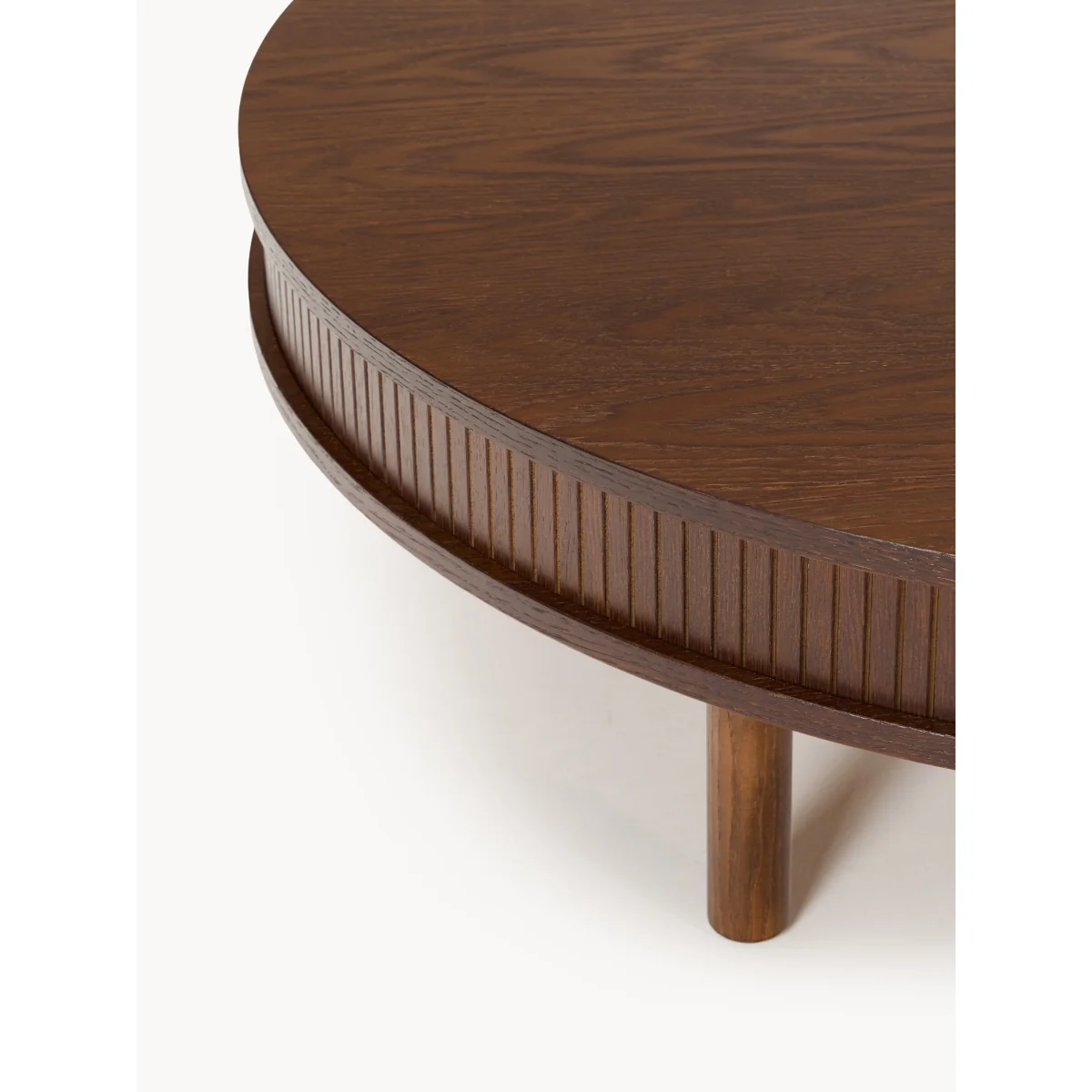Coffee Table Calary with Fluted Front, Ø 110 cm – image 3